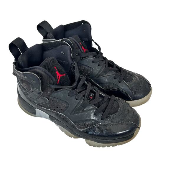 Air Jordan Jumpman Two Trey Black Sneakers Sz 5.5Y - Picture 1 of 6